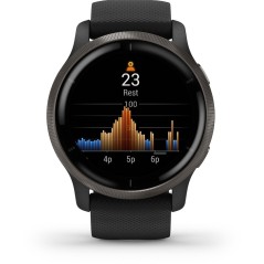 Garmin Venu 2 45mm Black Sports Watch - Ultimate Fitness Companion with Stylish Design